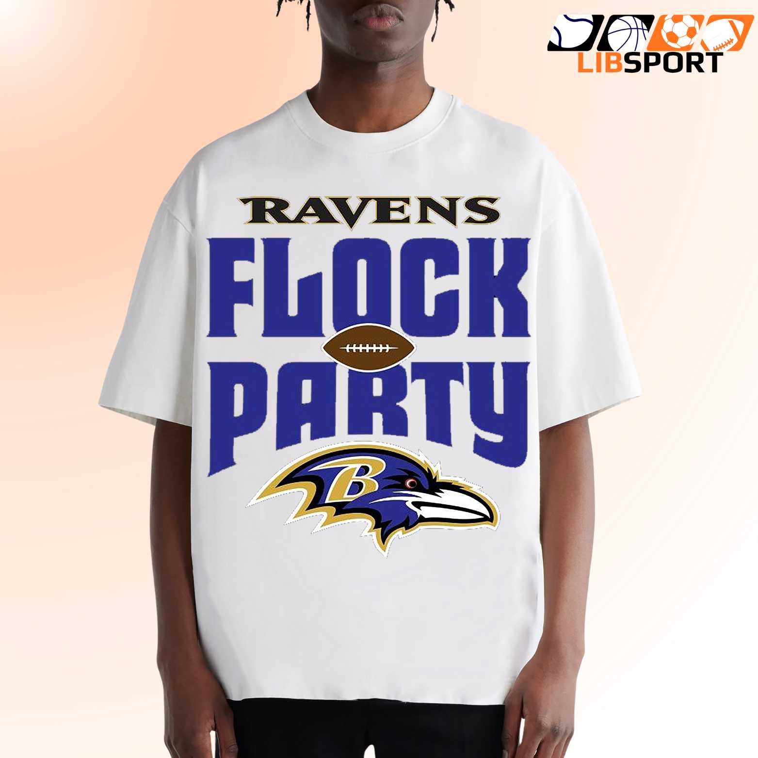 Baltimore Ravens Flock Party T Shirt, Retro Nfl Fan Shirt